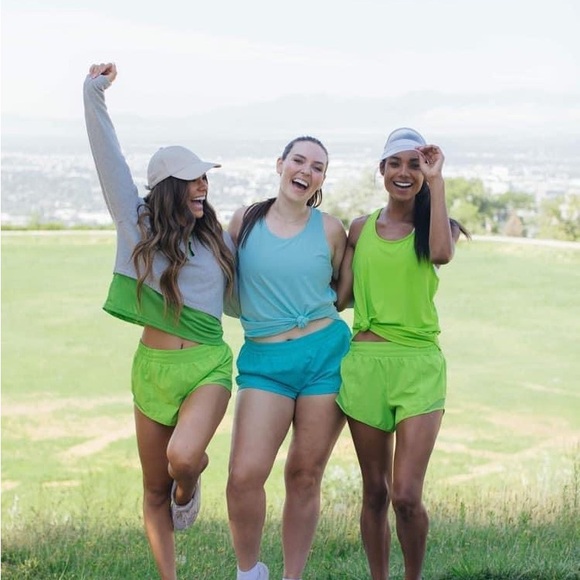 New Savvi Alexa Mesh Tank Top Medium Lime Green - Picture 6 of 6